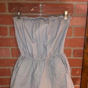 Forever 21 Light Blue Strapless Romper